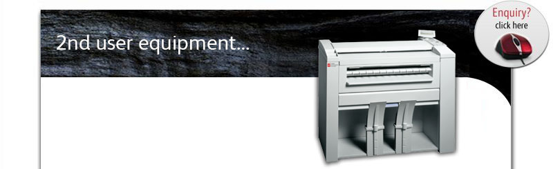 2nd user wide format printers, plotters, A0 A1 plan copiers, digital multi-function systems etc.